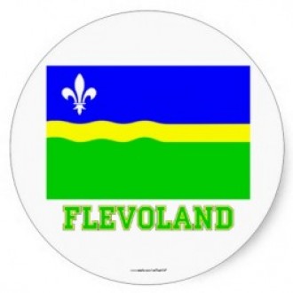 Vlag van Flevoland (beeld: zazzle)