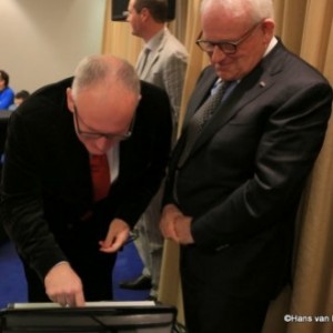 Frans Timmermans en Benoit Wesly (beeld: Van Eijsden)