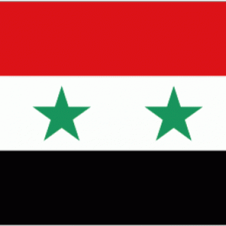 De vlag van de Syrische regering (beeld: wiki)