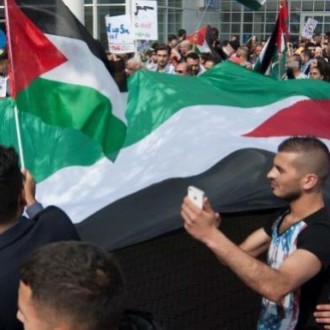 Een pro-Palestijnse demonstratie