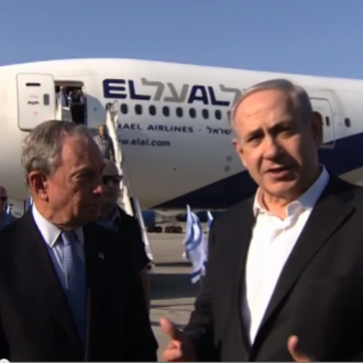 Bloomberg en Netanyahu (beeld: Youtube)