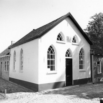 De synagoge van Bourtange (beeld: Groningerarchief.nl)