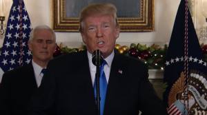 Trump trotseert wereld met besluit Jeruzalem