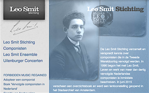 Leo Smit Stichting, concertlezing - Bergen