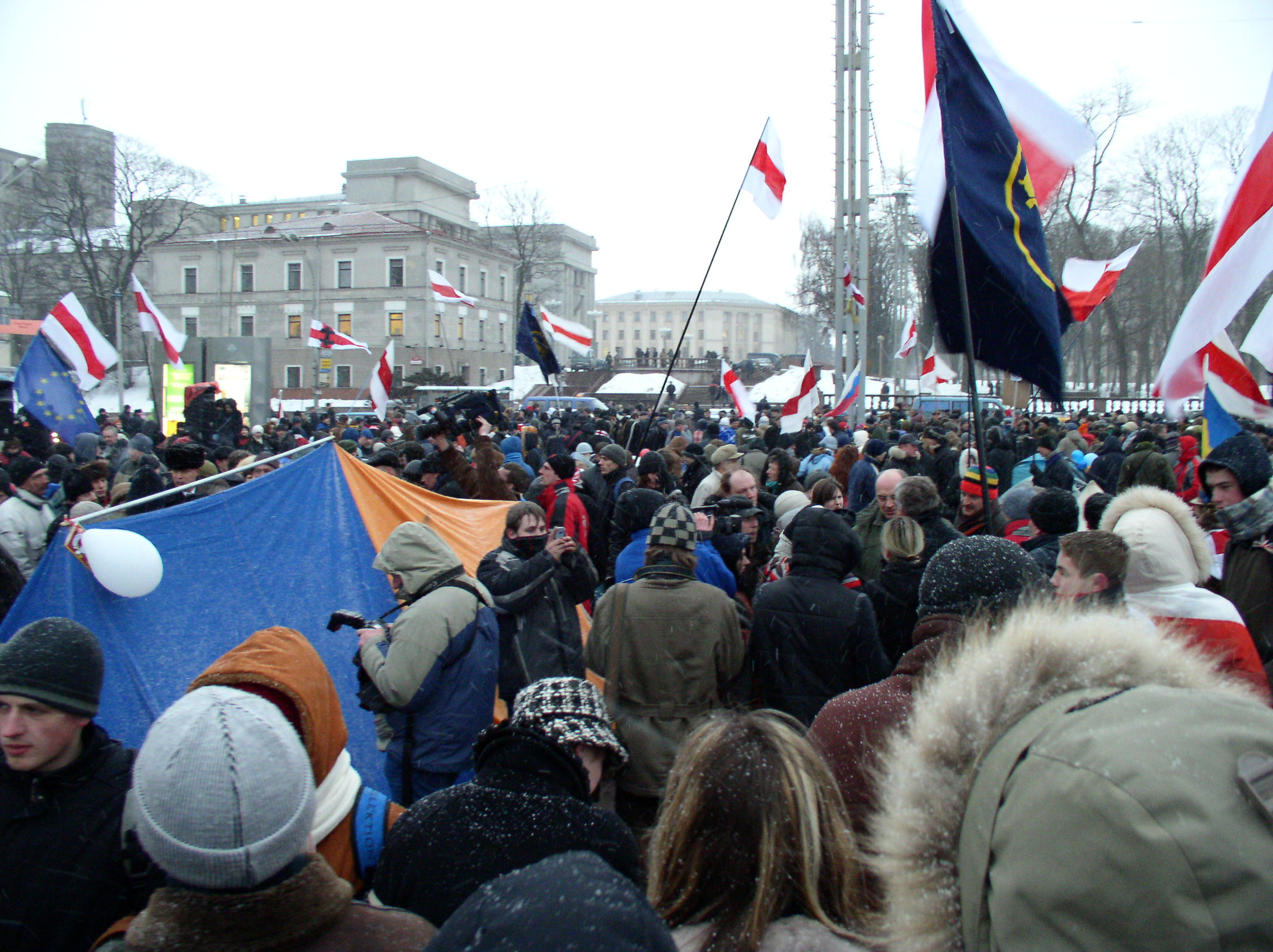 Ook Joodse jongeren demonsteren tegen Loekasjenko