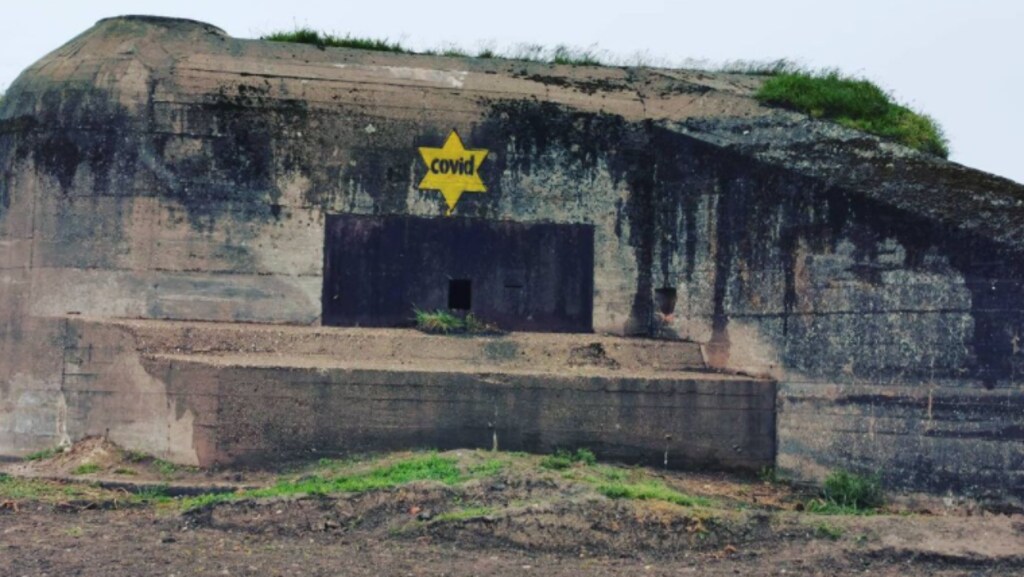 Bunkers aan de Zeeuwse kust beklad met Jodensterren en ‘Covid’