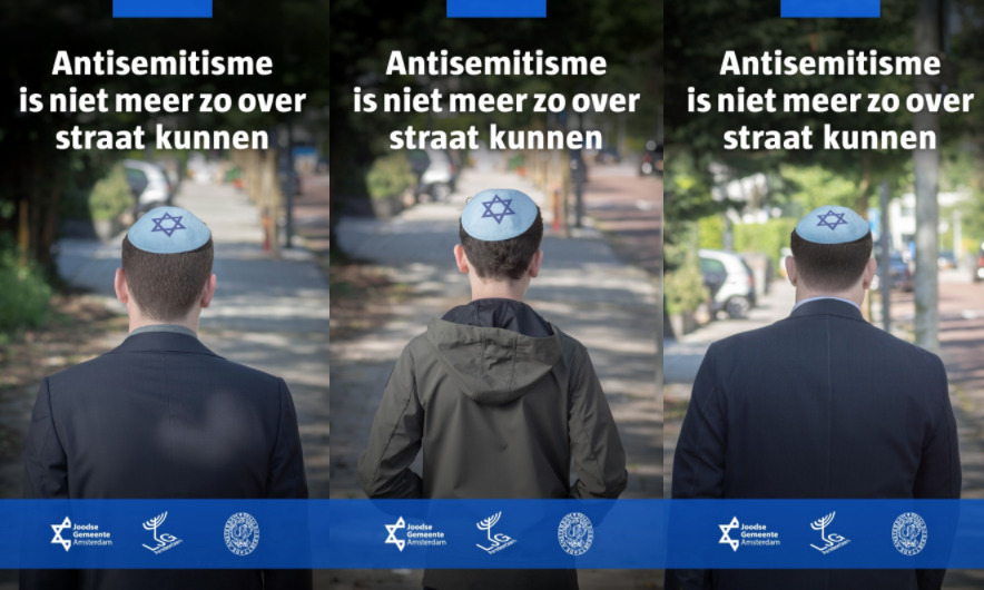LJG, PIG en NIHS komen met antisemitisme-poster in abri’s
