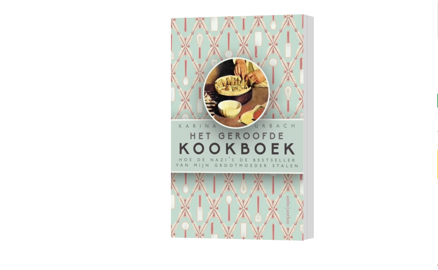 Het geroofde kookboek: aangrijpend, maar taai en soms stroperig’ – recensie