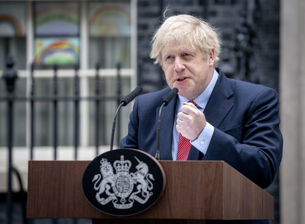 Boris Johnson, 2020 (beeld: Pippa Fowles, “Boris Johnson Return to No10” by Number 10, CC BY-NC-ND 2.0, Flickr)
