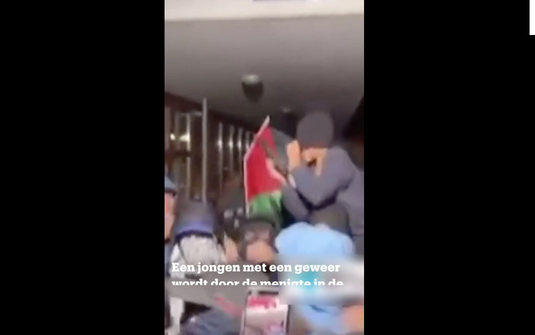 Kind met pistool op pro-Hamas-demo in België