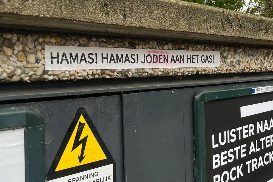 Anti-Joodse stickers duiken op in Haarlem