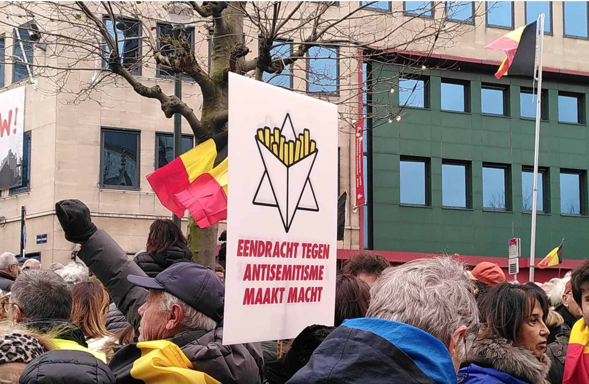 Duizenden in Brussel op de been tegen antisemitisne