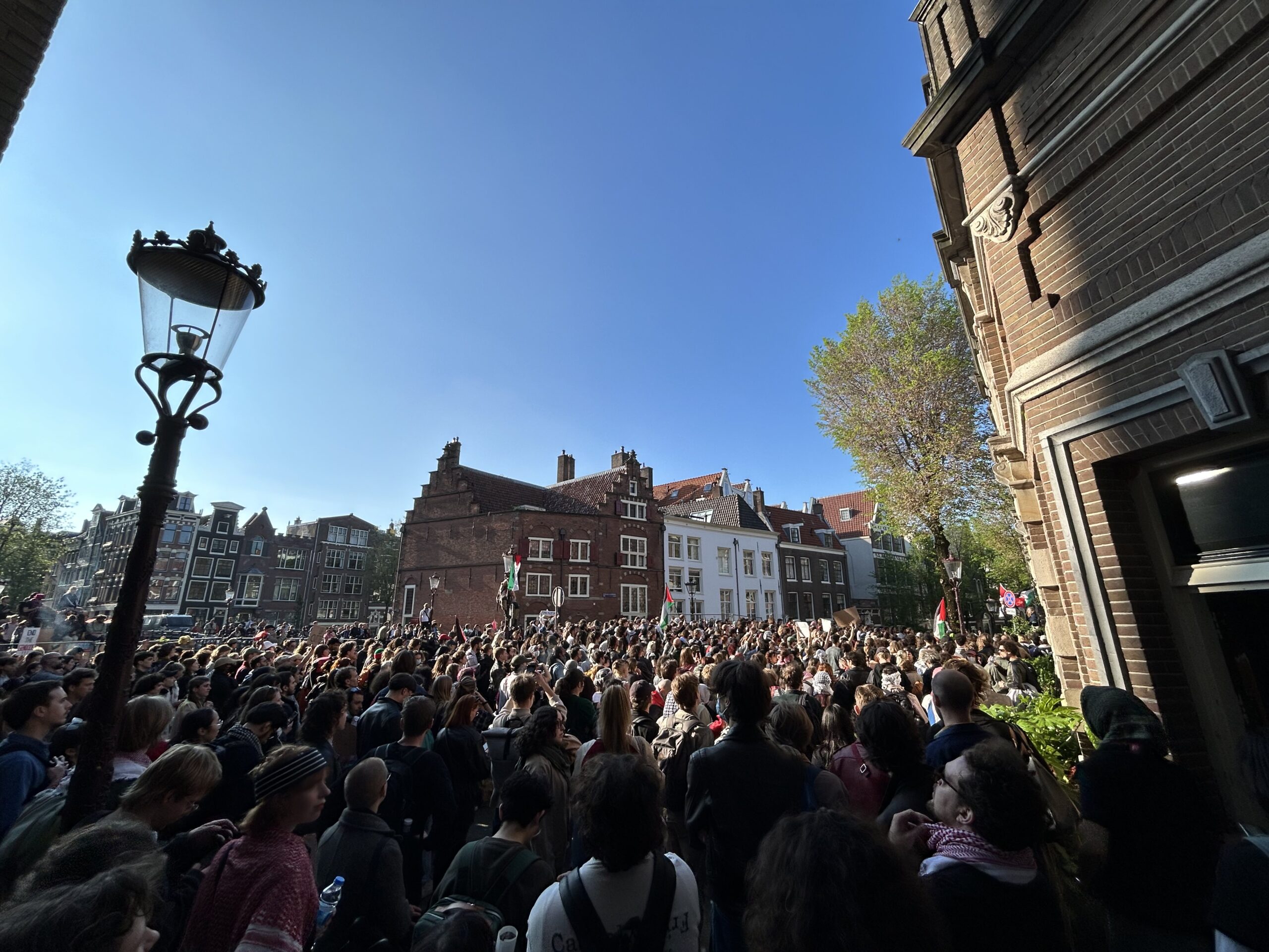 Anti-Israël-demonstratie UvA, 7 mei 2024 (foto: K. Rijken)