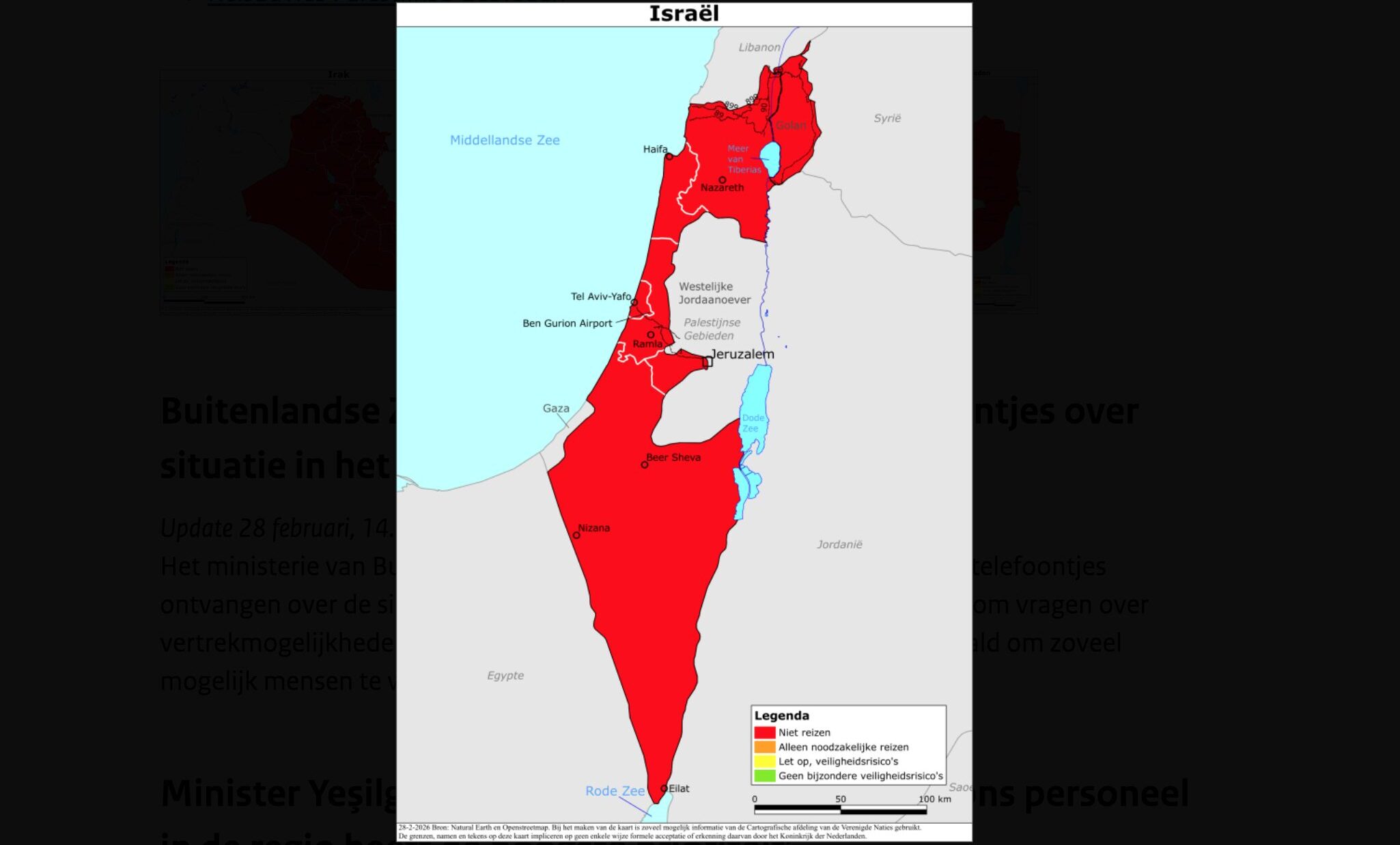Israël, code rood, 28-02-26 (beeld: min. Buitenlandse Zaken)