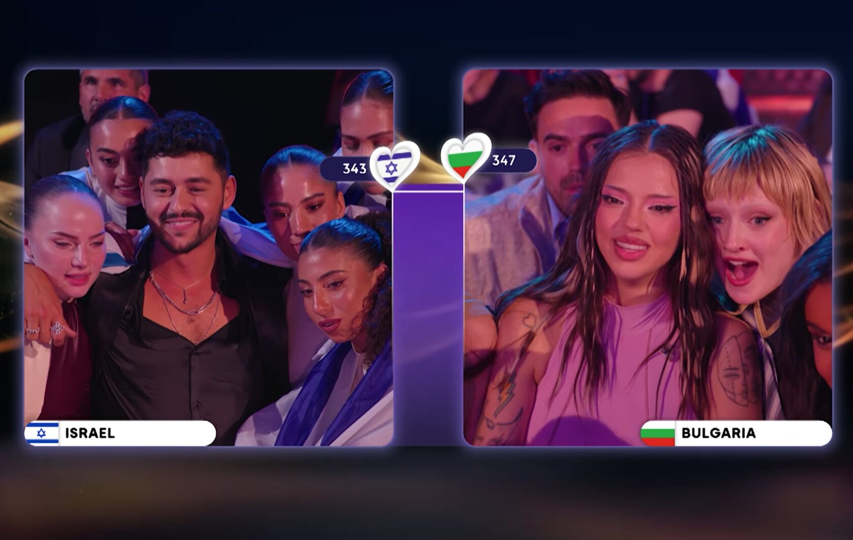 Israël tweede op Eurovisie Songfestival 2026 (beeld: EBU, YouTube)