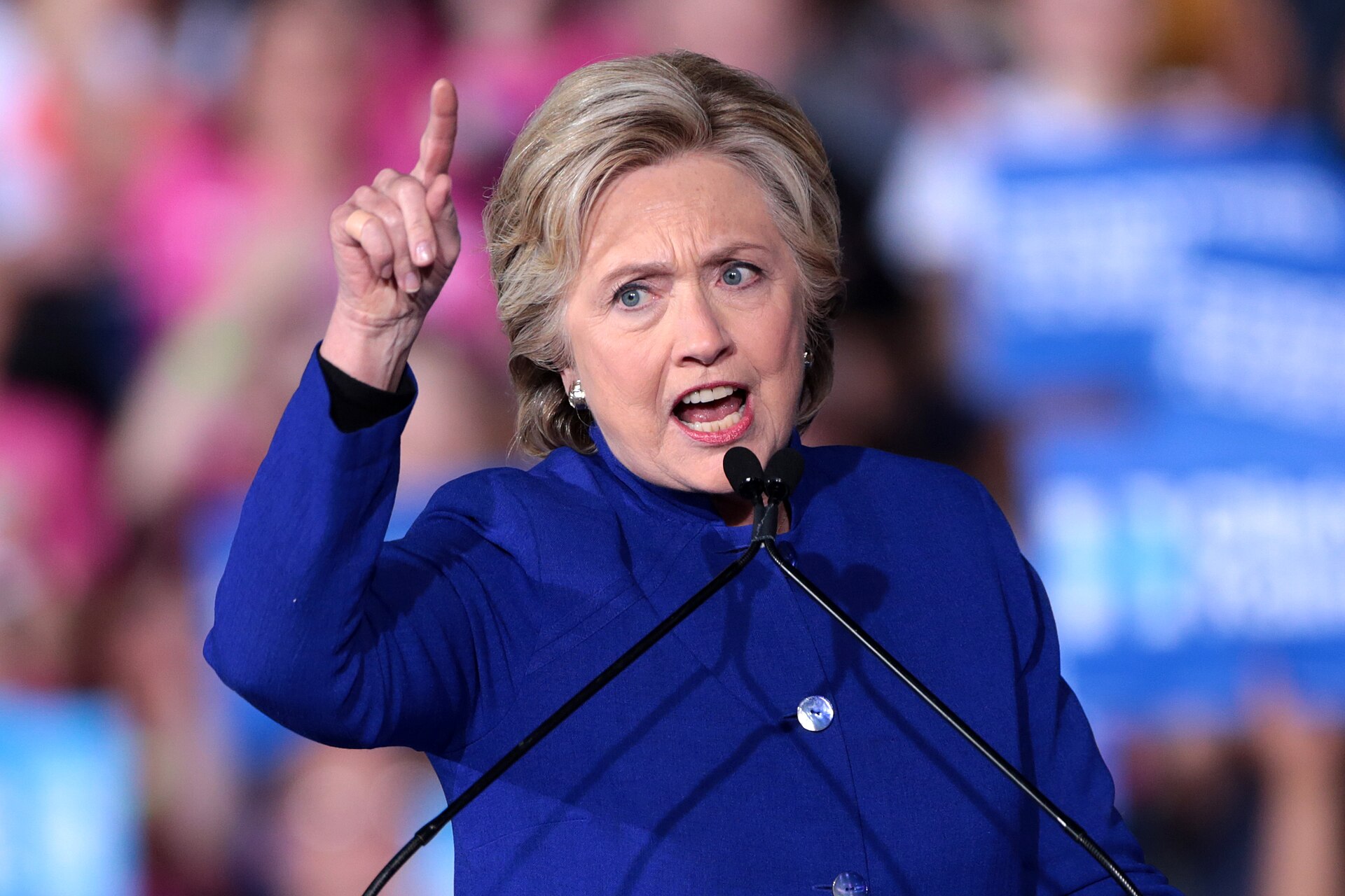 Hillary Clinton in 2016 (beeld: Hillary Clinton, Gage Skidmore, wikipedia commons, CCSA2.0)