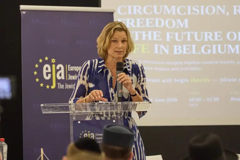 EU-antisemitisme-coördinator Katharina von Schnurbein (beeld EJA)
