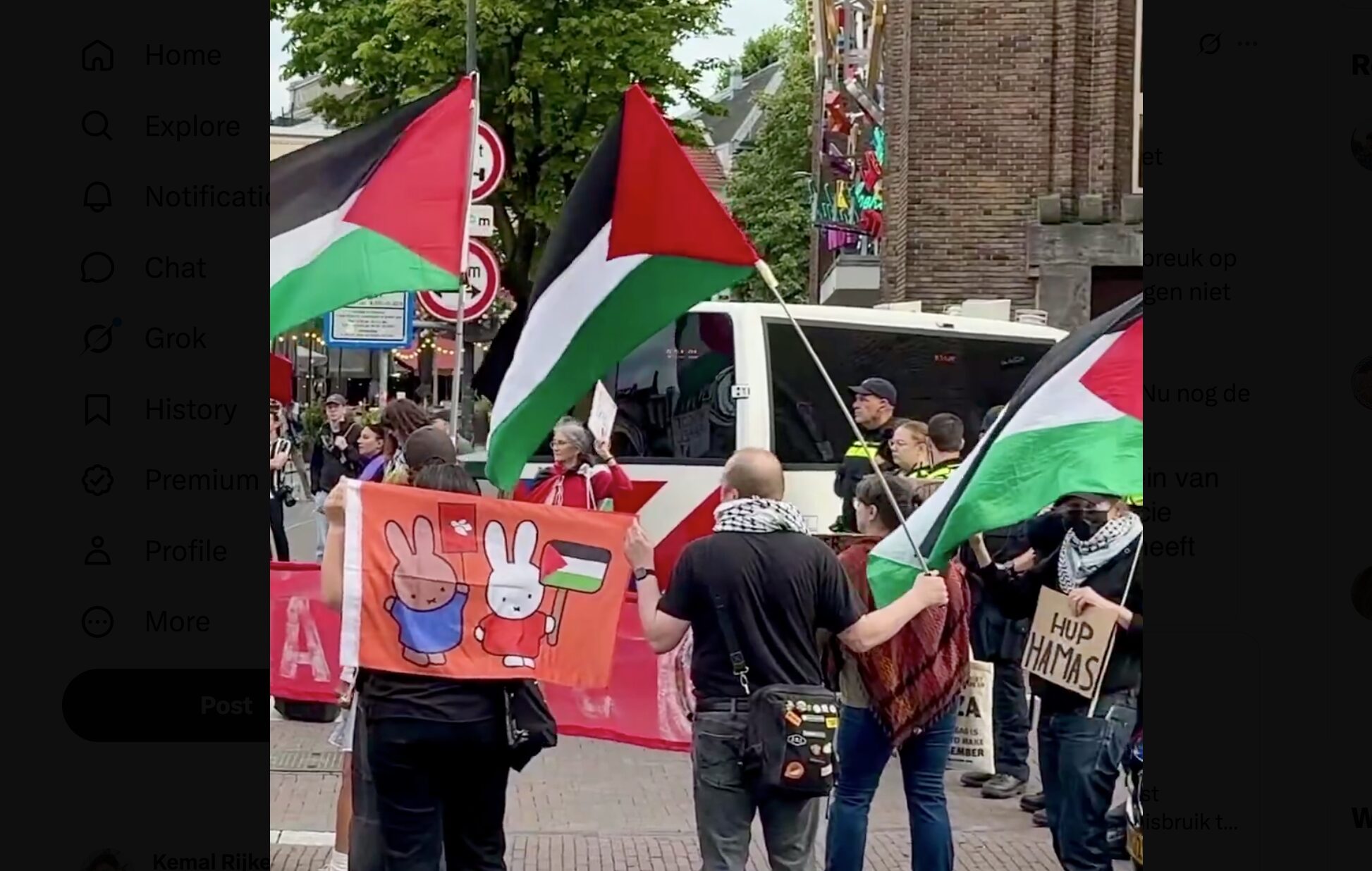 Nijntje4Palestijne (beeld: X.com)