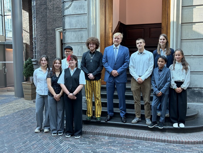 Bezoek koning Willem-Alexander aan LJG Den Haag (beeld: Jonet.nl)