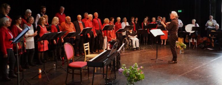 Koor op het podium