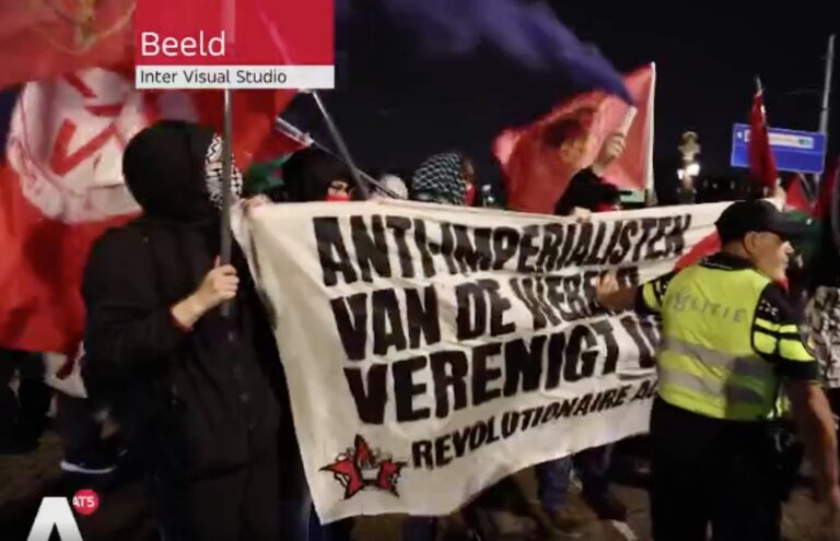Anti-Israël demo, 7 oktober 2026 (beeld: Inter Visual Studio, AT5)