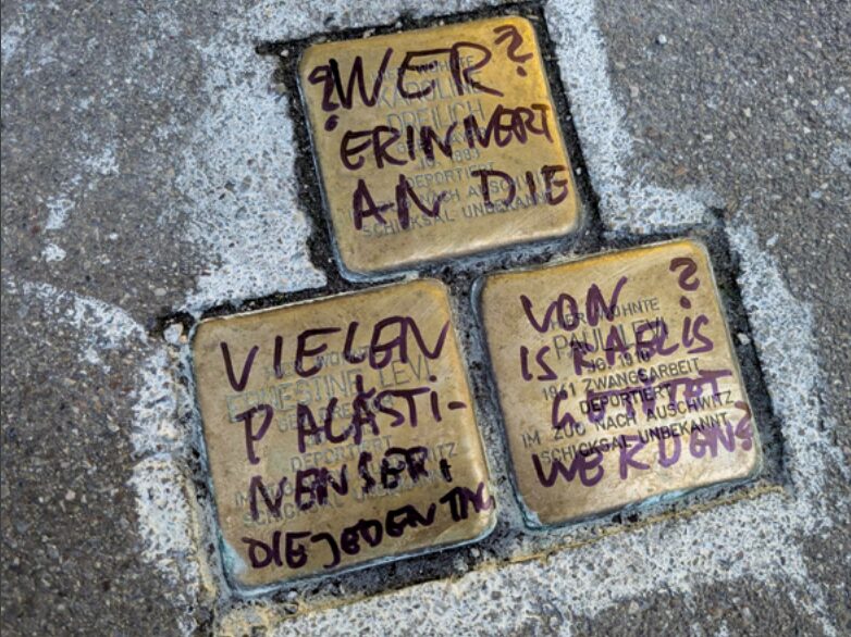 Stolpersteine in Beieren beklad (beeld: RIAS Bayern)