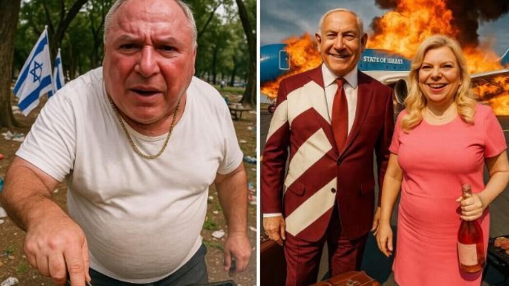 AI-filmpje, 'Netanyahu wordt gepest' (beeld Foto: @dkutz, Facebook)