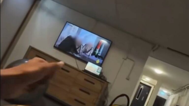 Video van de 'Hamas-student' in Maastricht (beeld: X.com)